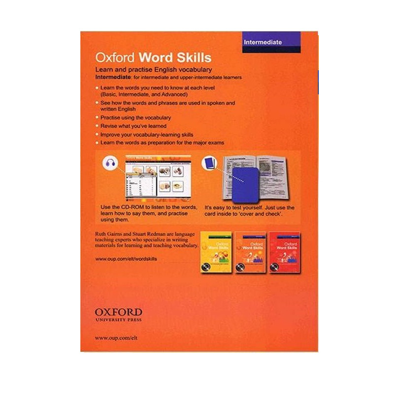 کتاب Oxford word skills Intermediate اثر Ruth Gairns And Stuart Redman انتشارات الوندپویان
