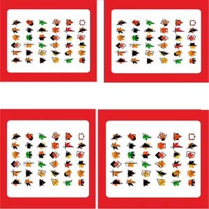 استیکر طراحی ناخن پاییز مدل 02 مجموعه 4 عددی