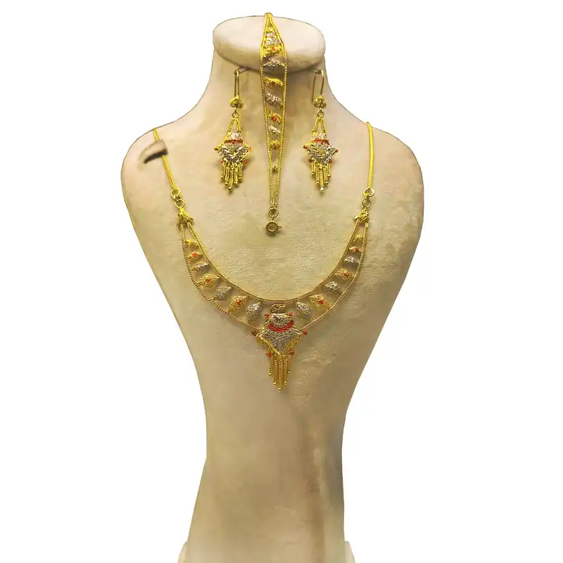 نیم ست نقره زنانه مدل کلکته