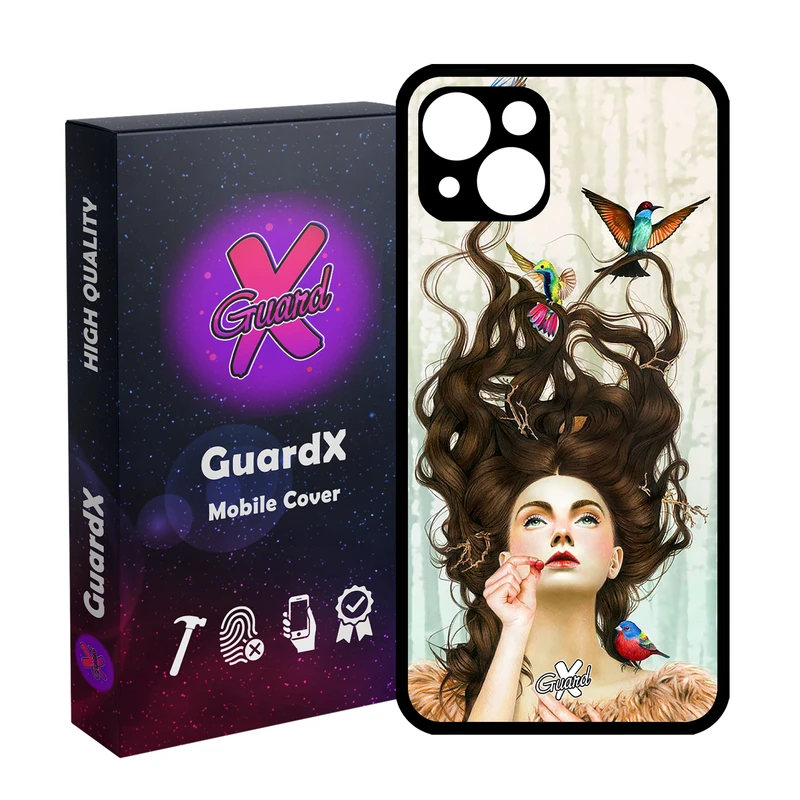 کاور گارد ایکس طرح Girl مدل Glass10290 مناسب برای گوشی موبایل اپل iPhone 13