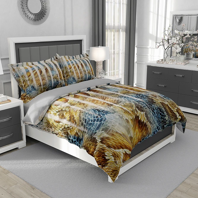 سرویس روتختی مدل پوست ماری 4847 تک نفره 5 تکه