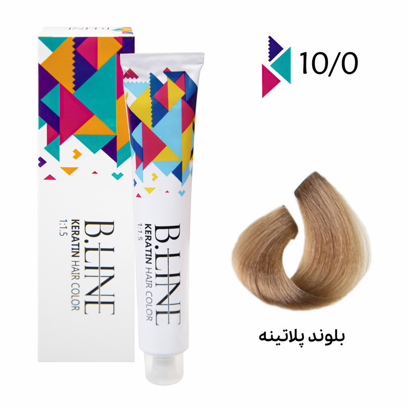 رنگ مو بی لاین شماره 10.0 حجم 100 میلی لیتر رنگ بلوند پلاتینه