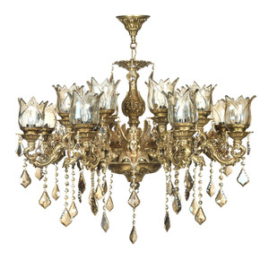 لوستر 16 شعله چشمه نور کد M3420/8+8-A