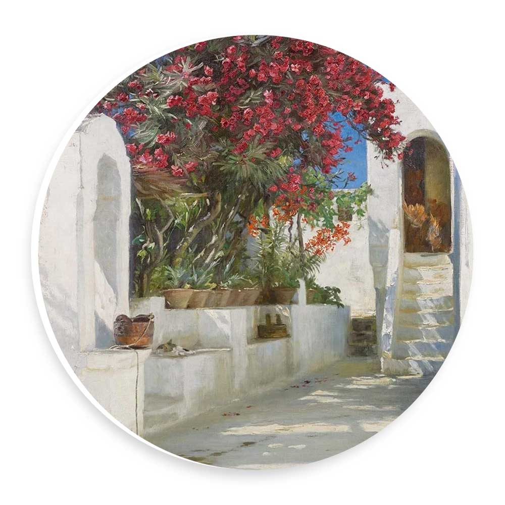 دیوارکوب طرح خانه مدیترانه ای مدل wtb416