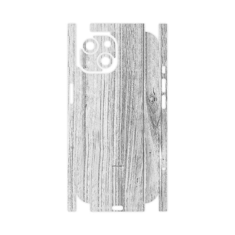 برچسب پوششی ماهوت مدل White_Wood-FullSkin مناسب برای گوشی موبایل اپل iPhone 15