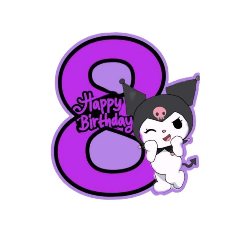 استیکر پارچه و لباس پاد آفرین مدل کارتونی کورومی Kuromi جذاب کد 957