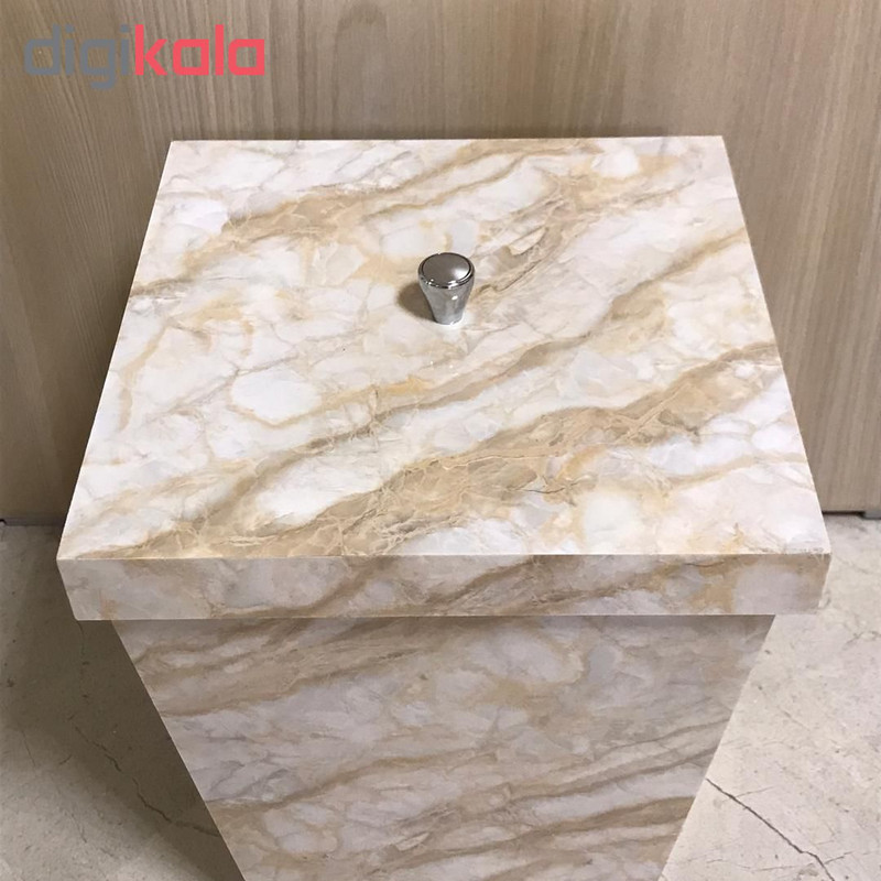 ست سطل و جعبه دستمال کاغذی طرح سنگ مدل 001AL ست سطل و جعبه دستمال کاغذی طرح سنگ مدل 001AL
