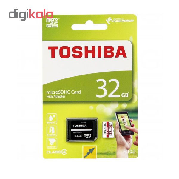 کارت حافظه microSDHC توشیبا مدل M301 کلاس 10 استاندارد UHS-I U3 سرعت 48MBps ظرفیت 32 گیگابایت به همراه آداپتور SD