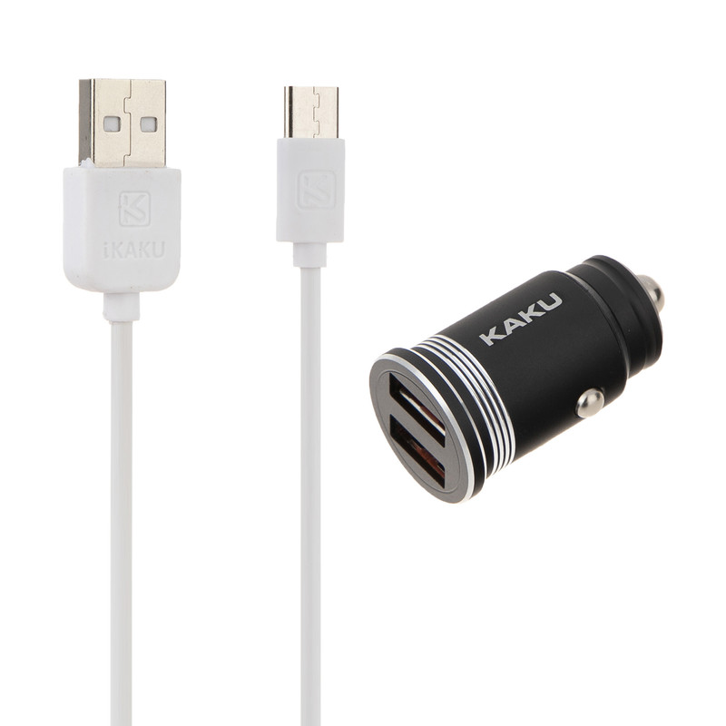 شارژر فندکی ایکاکو مدل KSC-183 به همراه کابل تبدیل USB-C