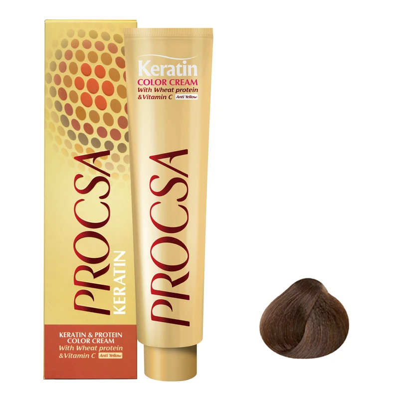 رنگ مو پروکسا سری Natural شماره 7 حجم 100 میلی لیتر رنگ بلوند متوسط