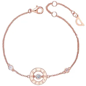 دستبند نقره زنانه کد GB5460 با سنگ سواروسکی