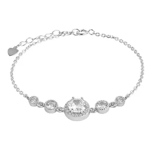 دستبند نقره زنانه اقلیمه کد DN432