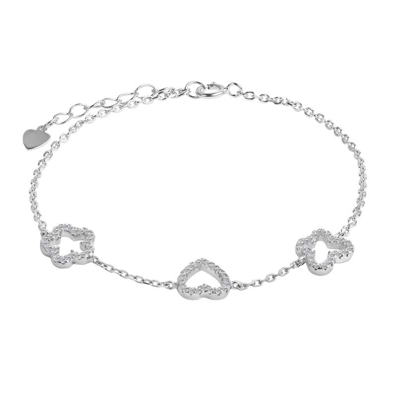 دستبند نقره زنانه اقلیمه کد DN434 دستبند نقره زنانه اقلیمه کد DN434