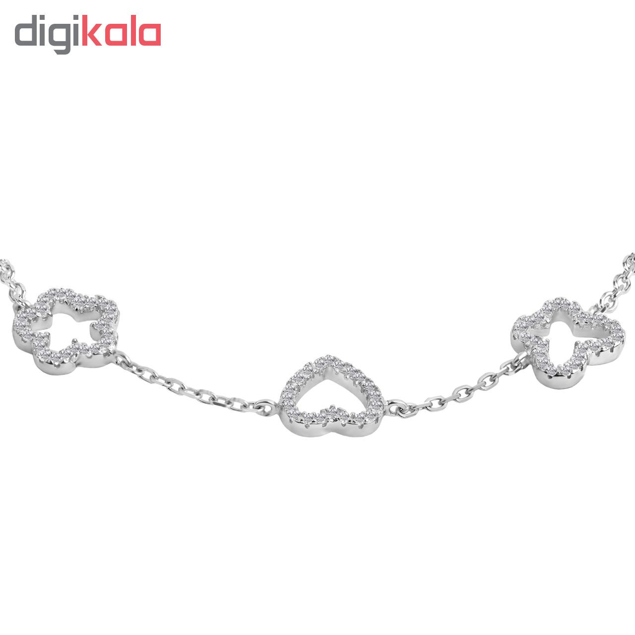 دستبند نقره زنانه اقلیمه کد DN434 دستبند نقره زنانه اقلیمه کد DN434