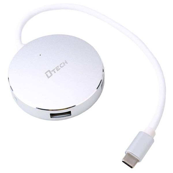 هاب چهار پورت USB-C دیتک مدل DT-3312 هاب چهار پورت USB-C دیتک مدل DT-3312