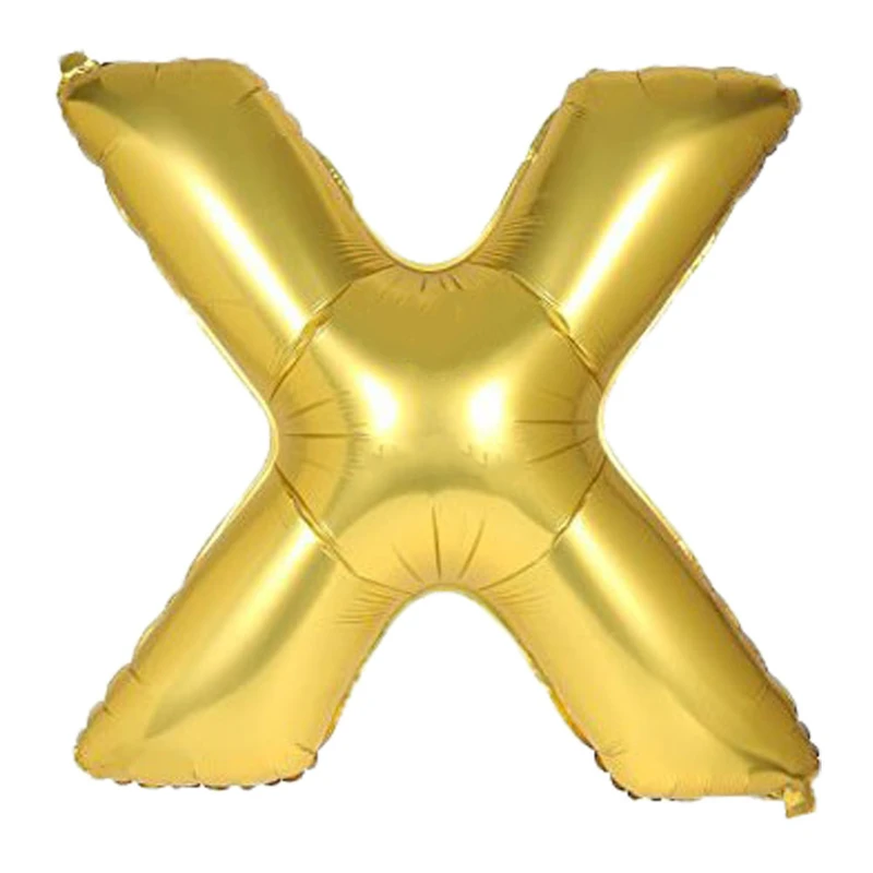 بادکنک فویلی طرح حروف انگلیسی مدل X کد 210