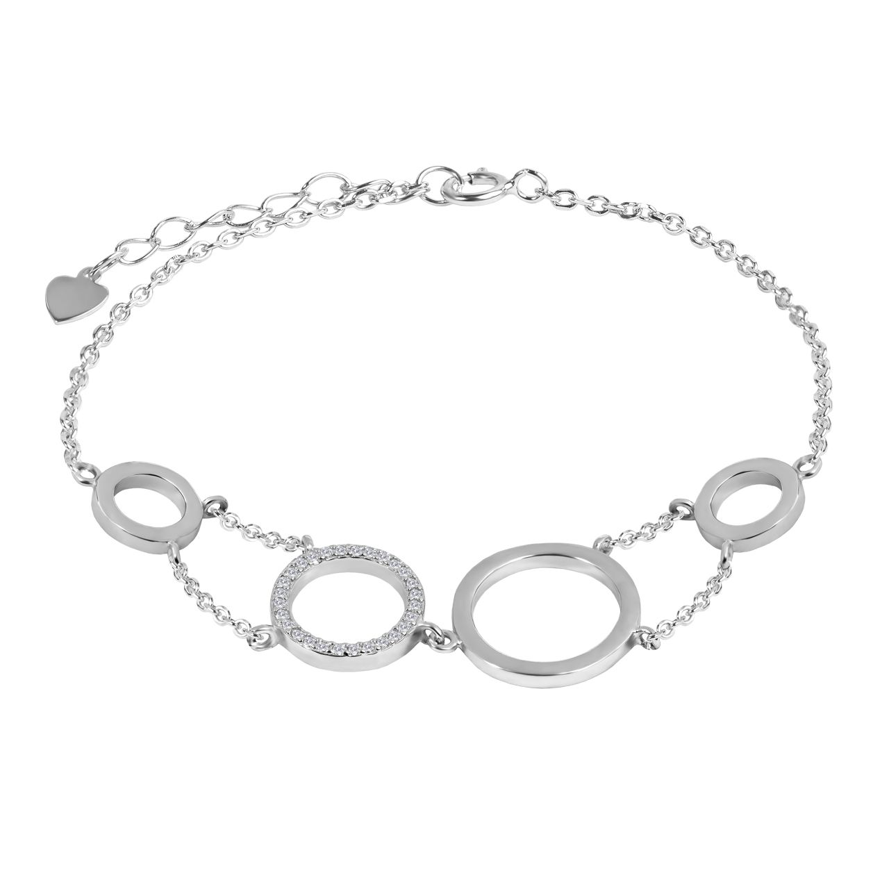 دستبند نقره زنانه اقلیمه کد DN435 -  - 1