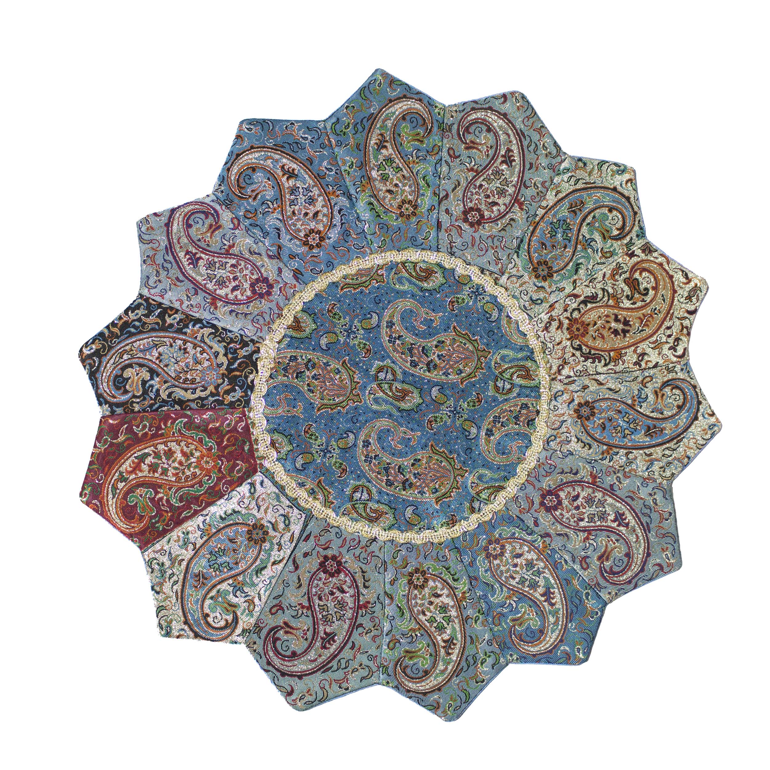 رومیزی ترمه طرح خورشید کد A1206