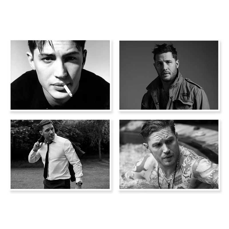 پوستر طرح تام هاردی کد A-1014 مجموعه 4 عددی