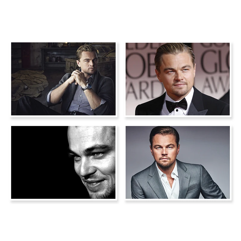 پوستر طرح لئو دی کاپریو کد A-1015 مجموعه 4 عددی