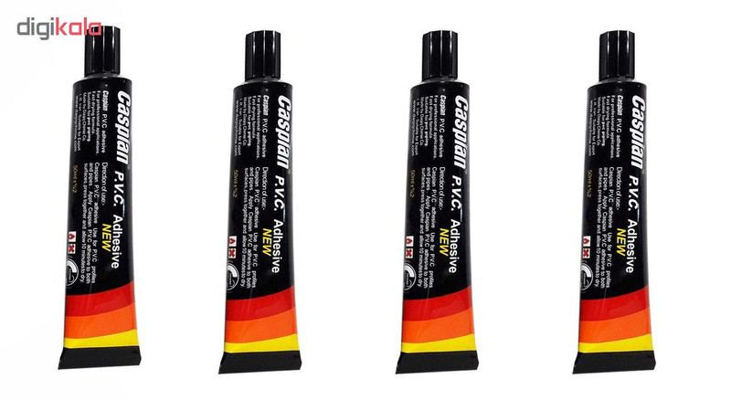 چسب پی وی سی کاسپین مدل P50 حجم 50 میلی لیتر بسته 4 عددی