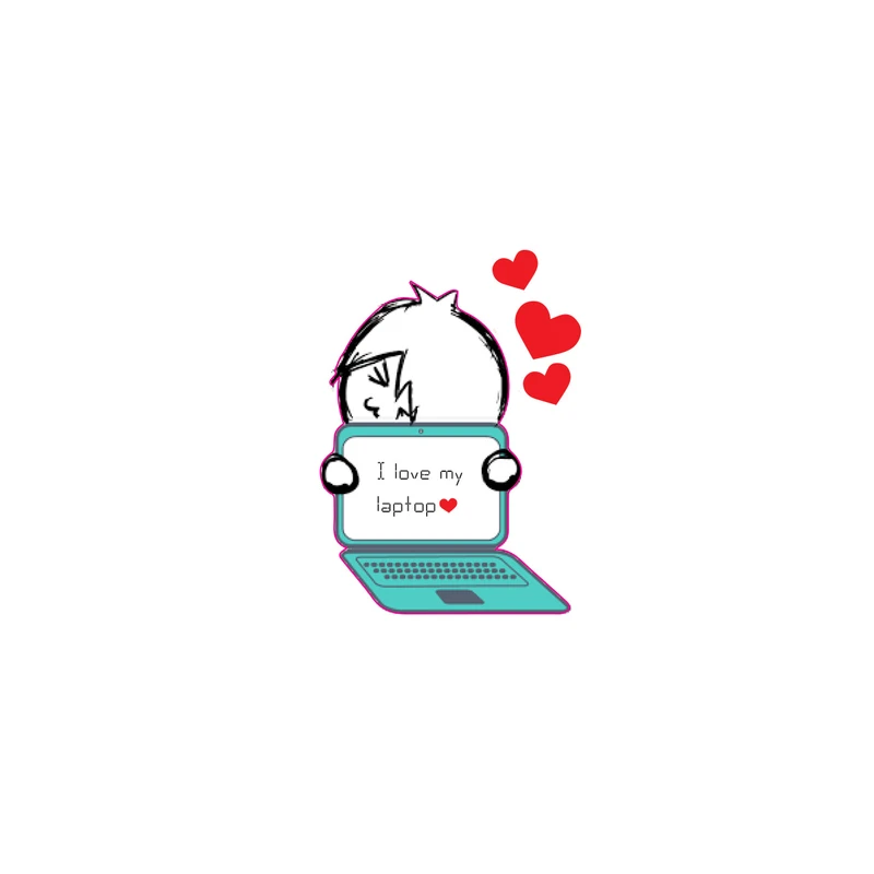 استیکر لپ تاپ طرح عشق لپ تاپ کد ۰۱