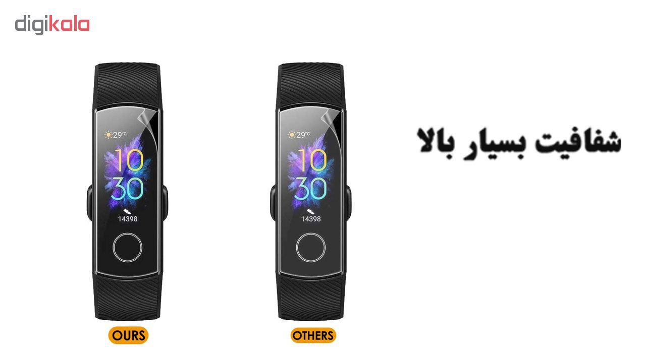 محافظ صفحه نمایش تراستکتور مدل GNF مناسب برای مچ بند هوشمند آنر Band 5 بسته 3 عددی main 1 5