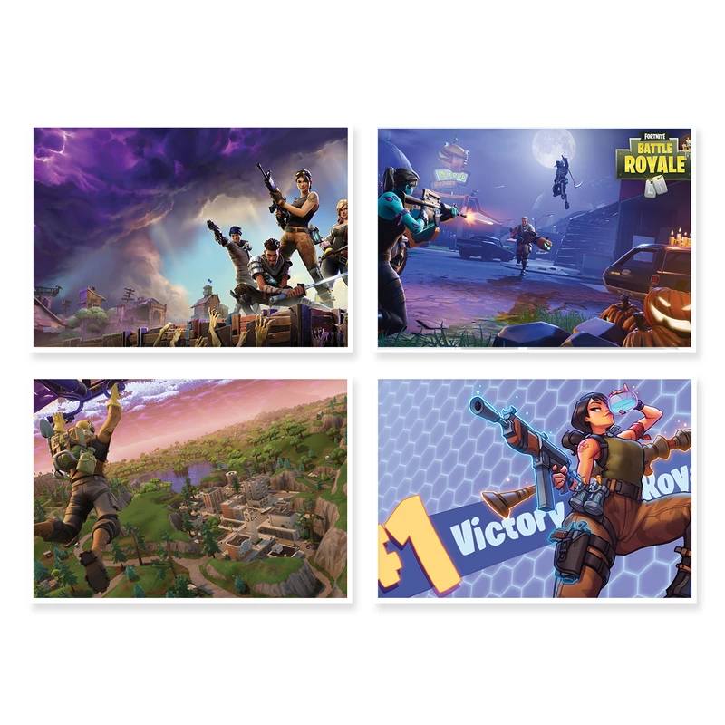 پوستر طرح Fortnite کد A-1032 مجموعه 4 عددی