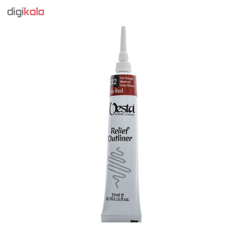 خمیر دورگیر وستا مدل Wine red 232 حجم 21 میلی لیتر