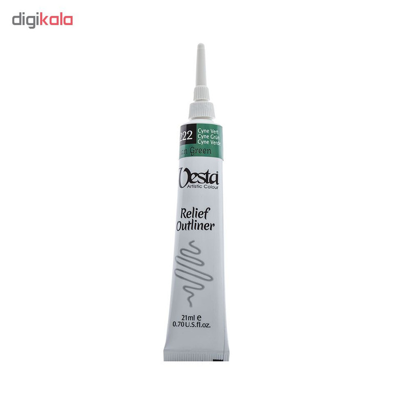 خمیر دورگیر وستا مدل Cyan Green 222 حجم 21 میلی لیتر خمیر دورگیر وستا مدل Cyan Green 222 حجم 21 میلی لیتر