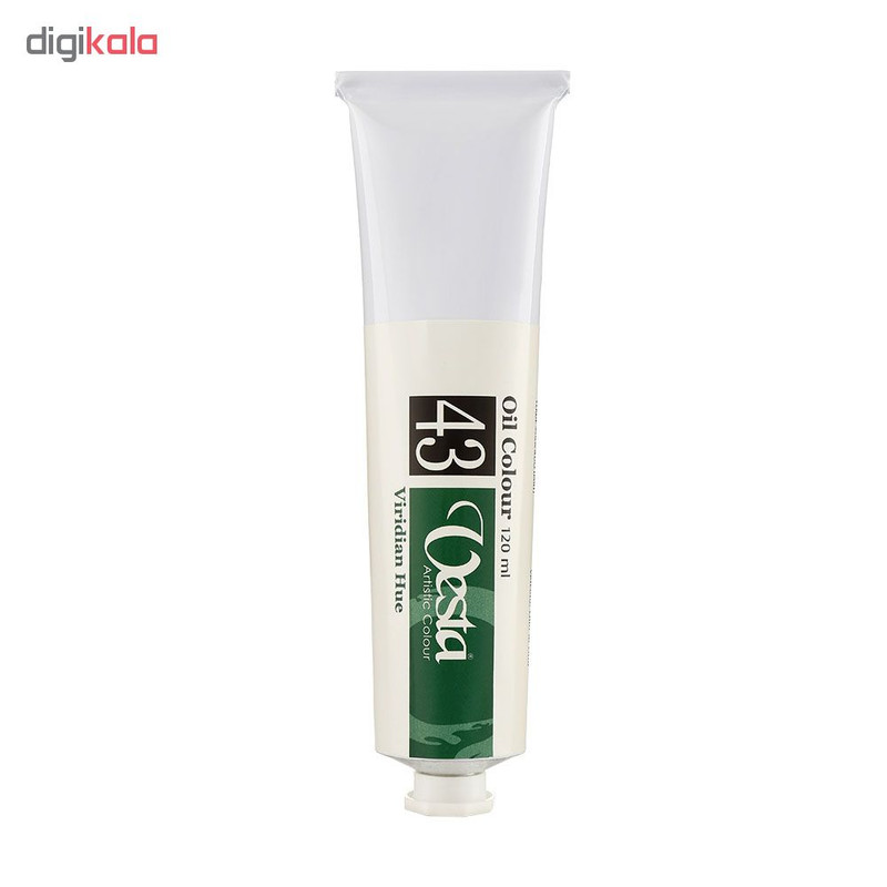 رنگ روغن وستا مدل Viridian Green Hue 43 حجم 120 میلی لیتر