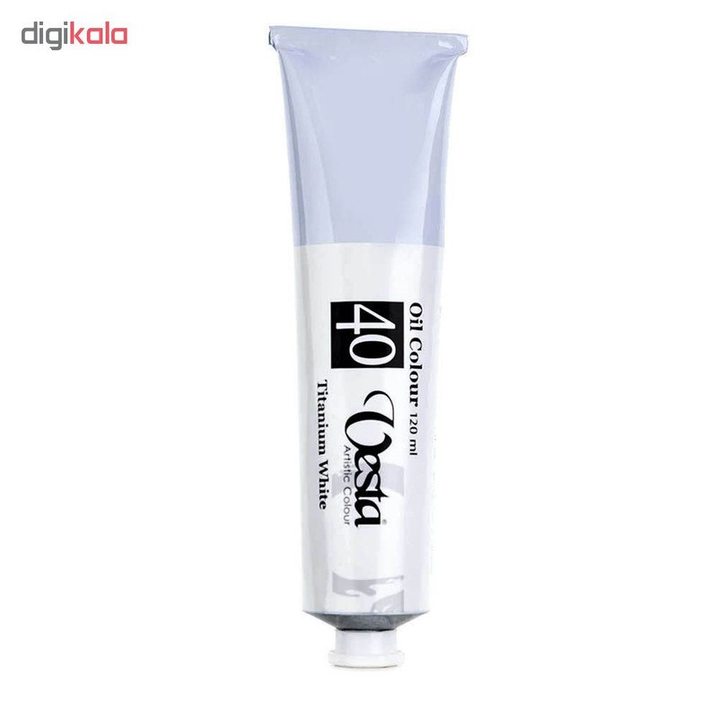 رنگ روغن وستا مدل Titanium White 40 حجم 120 میلی لیتر