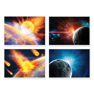 پوستر طرح فضایی کد A-1047 مجموعه 4 عددی