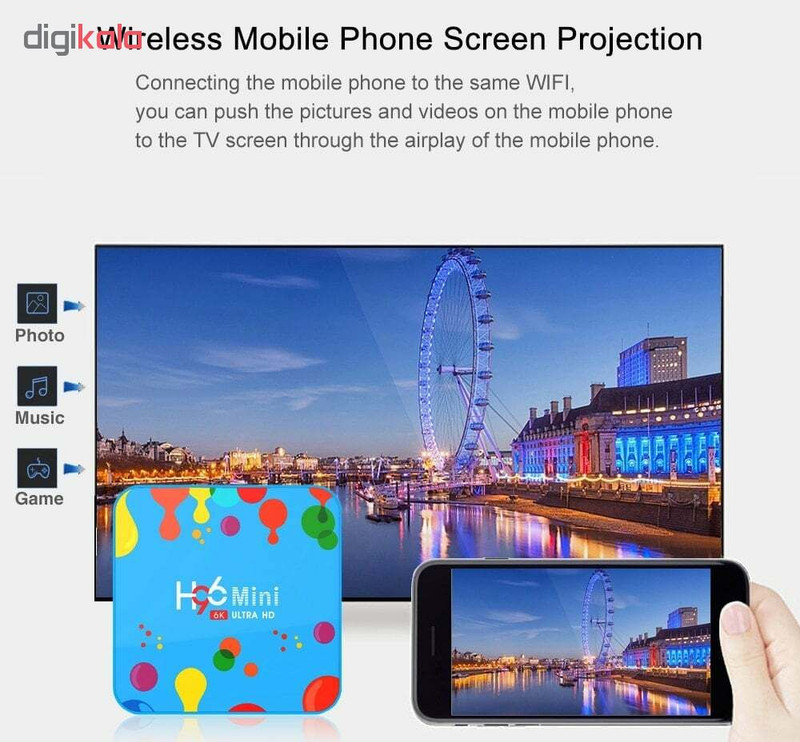 اندروید باکس اچ 96 مدل مینی 6K