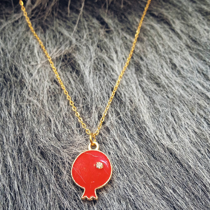 گردنبند دخترانه مدل انار کد 215