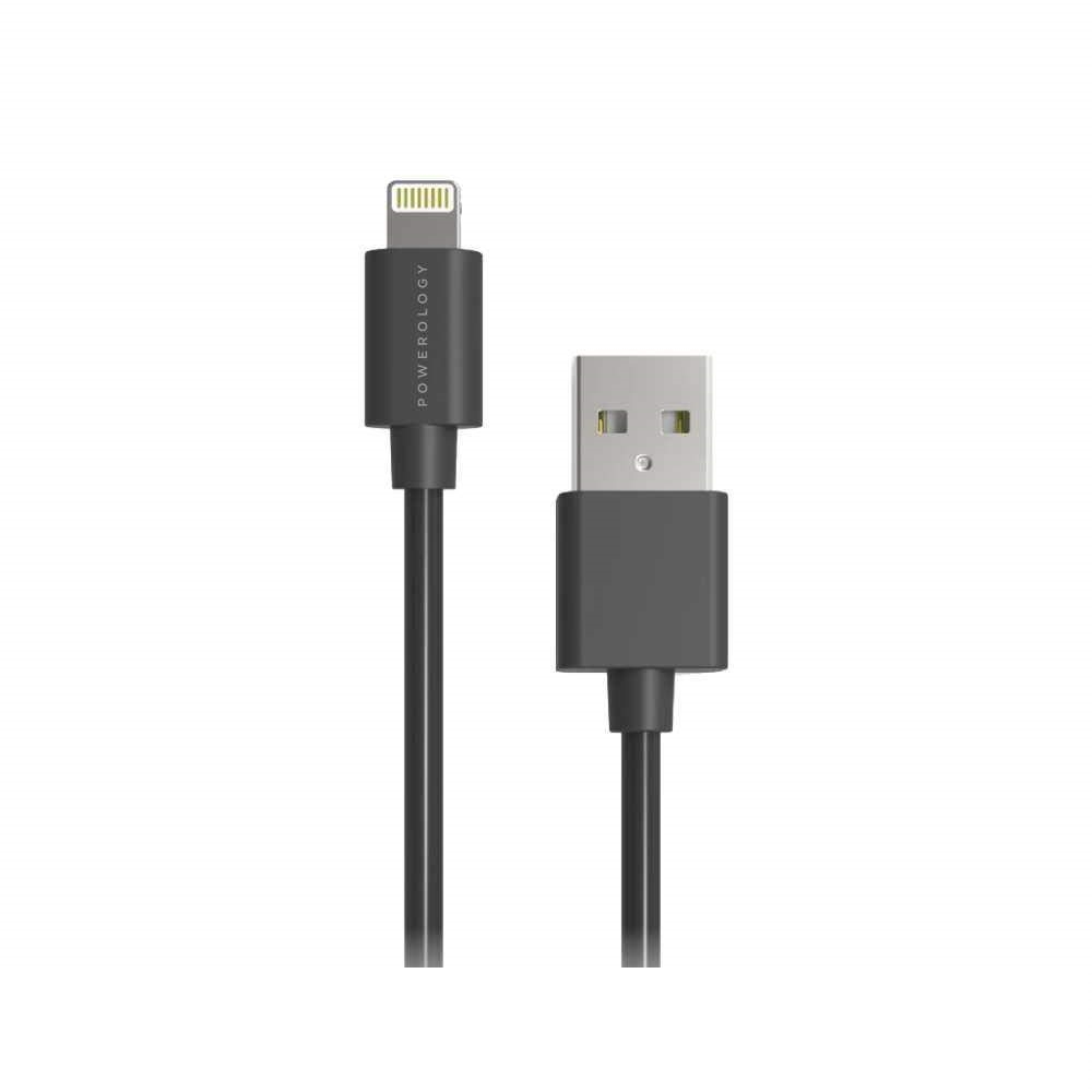 کابل تبدیل USB به لایتنینگ پاورولوجی مدل b12bl طول 1.2متر