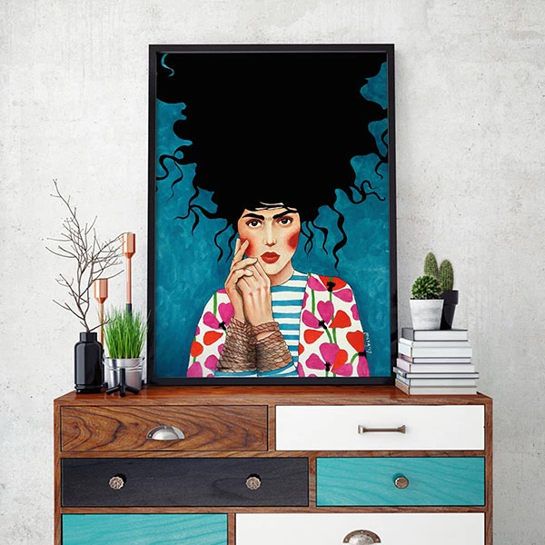 تابلو سالی وود مدل اگر زمان همراه من باشد کد T300113