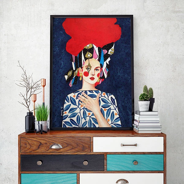 تابلو سالی وود مدل خویشاوند ناشناخته کد T300111