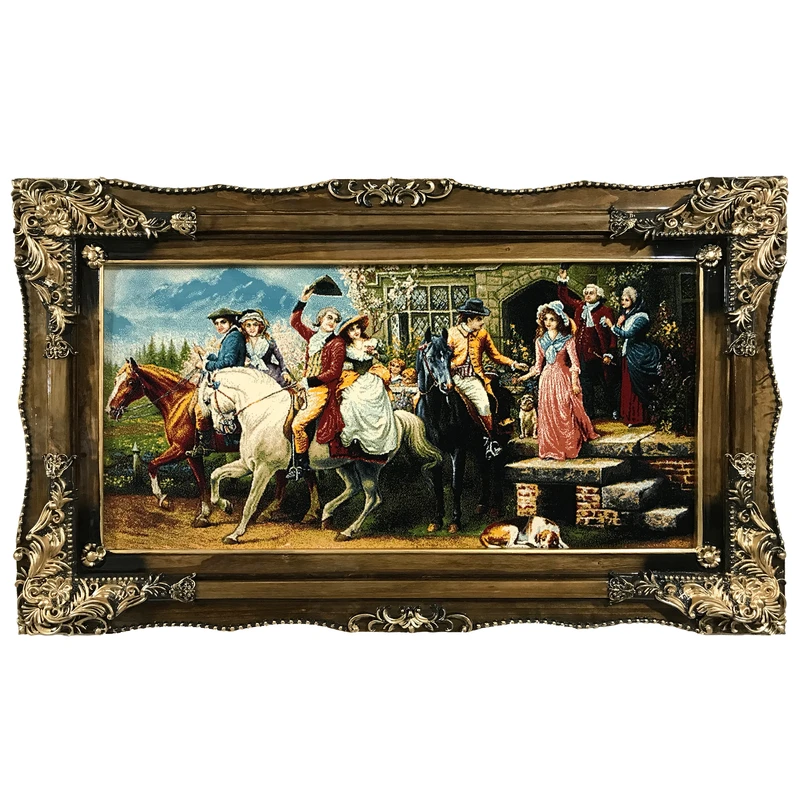 تابلو فرش ماشینی طرح بدرقه کد ۷۰۴۴