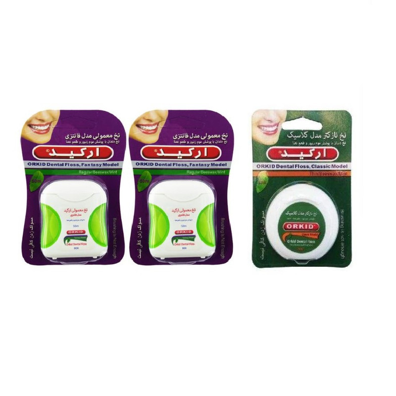 نخ دندان ارکید کد 03 مجموعه 3 عددی