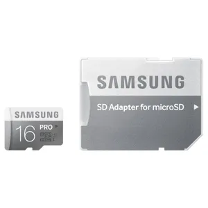 کارت حافظه microSDHC سامسونگ مدل Pro کلاس 10 استاندارد UHS-I U1 سرعت 90MBps ظرفیت 16 گیگابایت به همراه آداپتور SD 