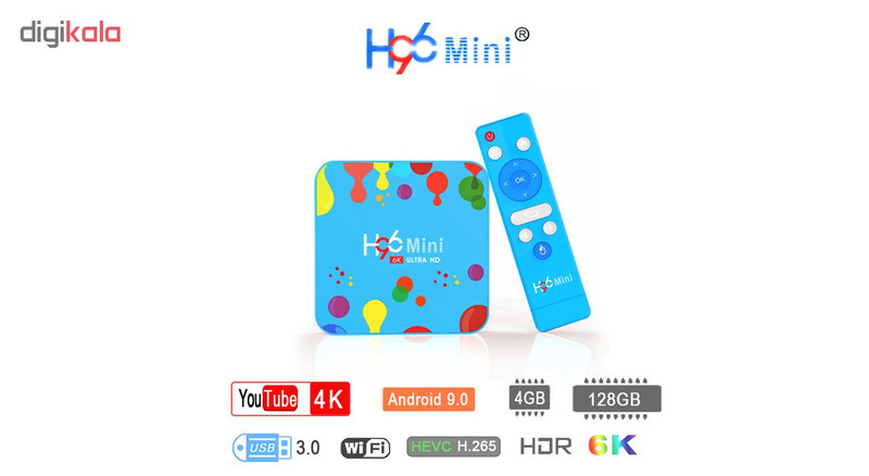 اندروید باکس اچ96 مدل مینی 6K 4/128