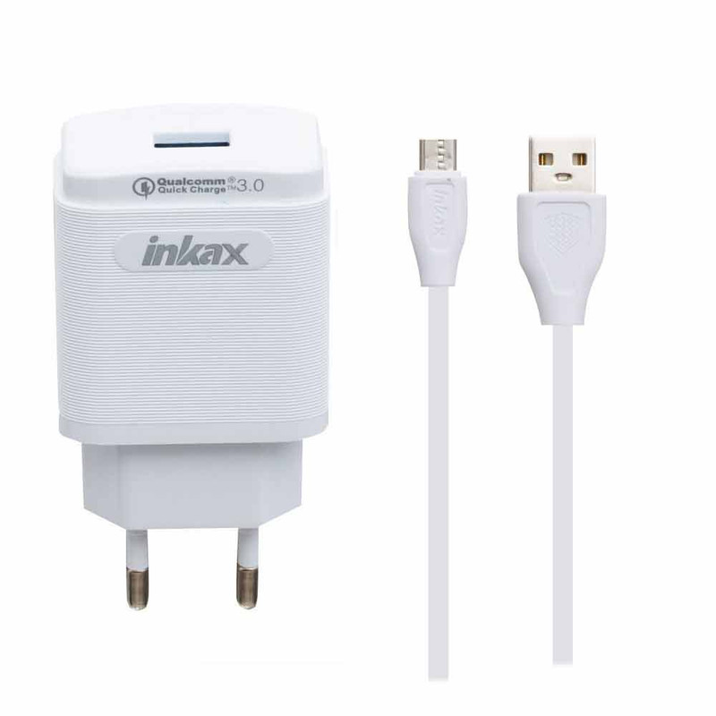 شارژر دیواری اینکاکس مدل CD-53  به همراه کابل تبدیل microUSB