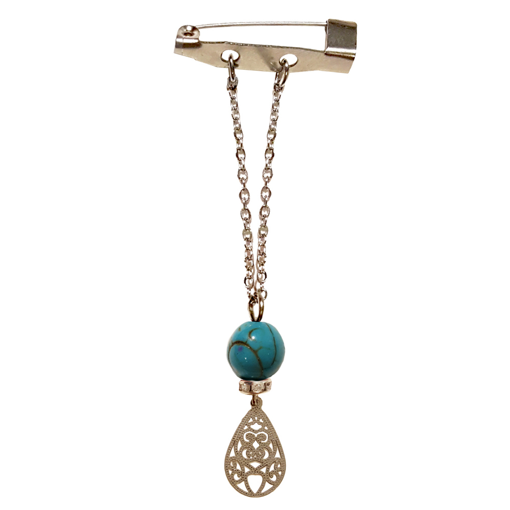 سنجاق سینه مدل اشک کد  PM 324