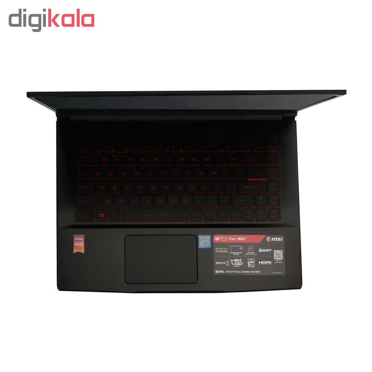 لپ تاپ 15 اینچی ام اس آی مدل GF63 THIN 9SC - C لپ تاپ 15 اینچی ام اس آی مدل GF63 THIN 9SC - C