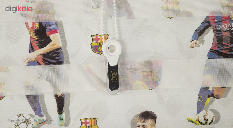 پرده زبرا زیو طرح barca سایز 180 × 120 سانتی‌ متر