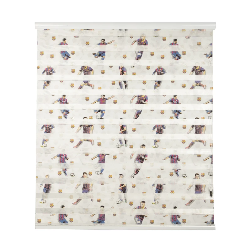 پرده زبرا زیو طرح barca سایز 180 × 210 سانتی‌ متر