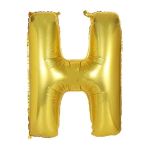 بادکنک فویلی طرح حروف انگلیسی H کد 210