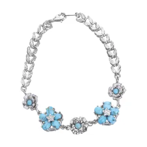 دستبند زنانه نقره کد 1215