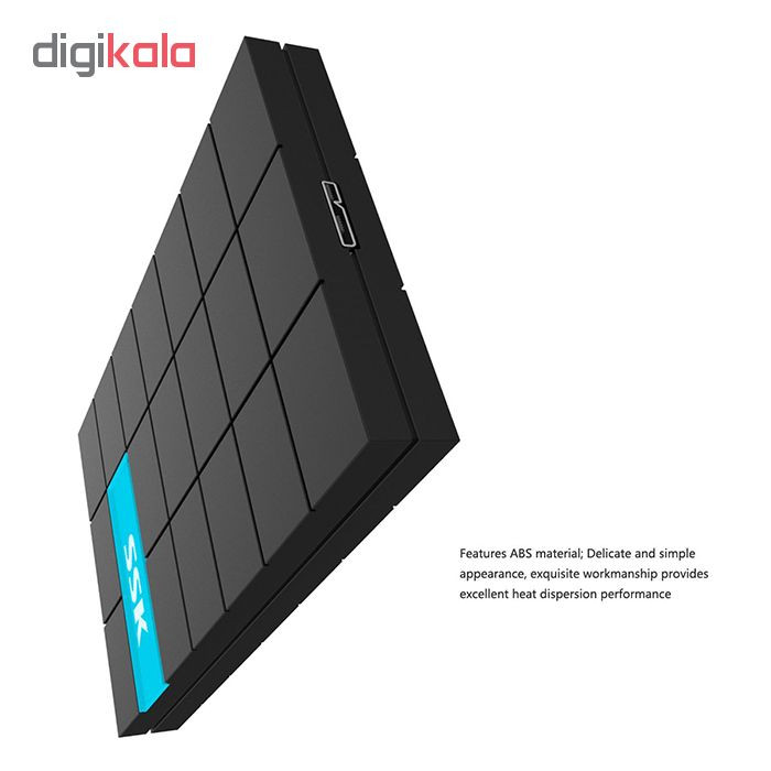 قاب اکسترنال هارددیسک 2.5 اینچی USB 3.0 اس اس کا مدل SHE080